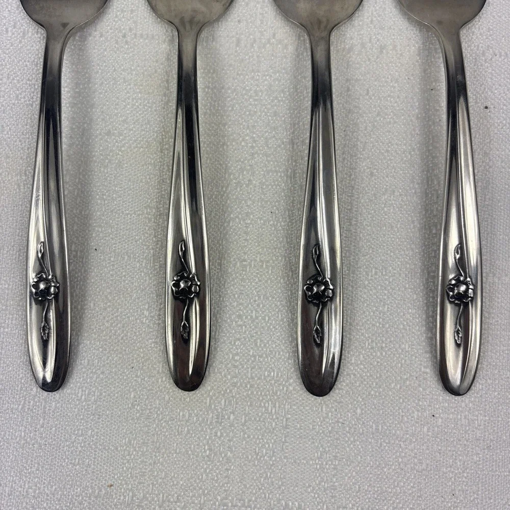 Sears Roebuck Provincial Rose Stainless Salad‎ Fork 6